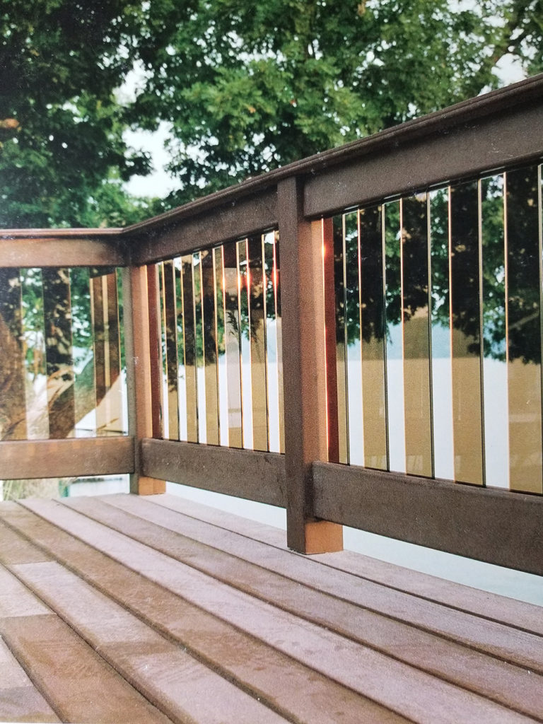 Citywide Fence & Deck Fort Mill SC | wood deck fence with glass or acrylic panels