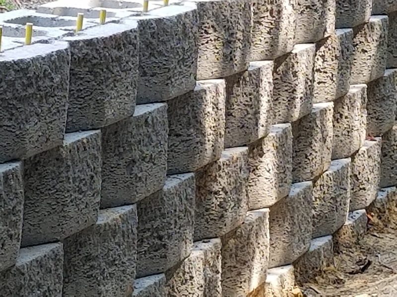 Citywide Fence & Deck Fort Mill SC | stacked stone retaining wall